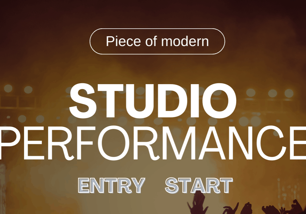 Black and White Bold Talent Show Instagram Post